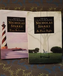 ☆Book Bundle☆ Nicholas Spark's: True Believer & At First Sight