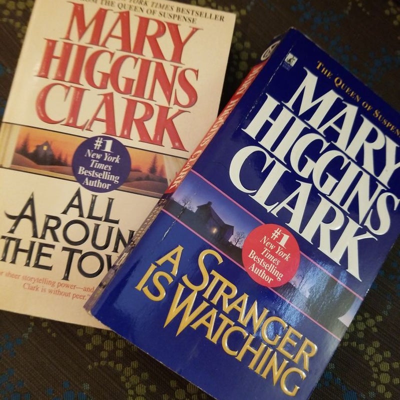 ☆Book Bundle☆ Mary Higgins Clark's: Stranger Is Watching & All Around Town