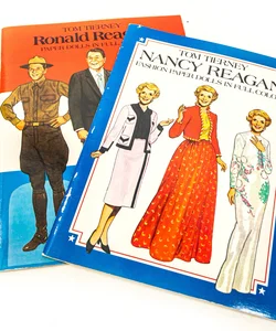Nancy Reagan & Ronald Reagan Fashion Paper Dolls