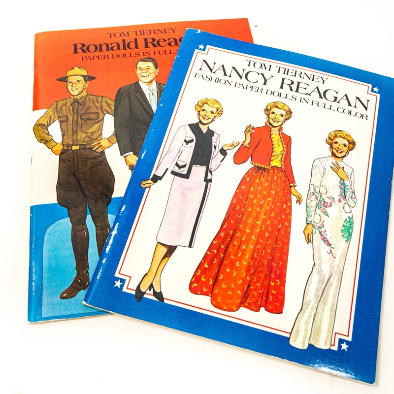 Nancy Reagan & Ronald Reagan Fashion Paper Dolls