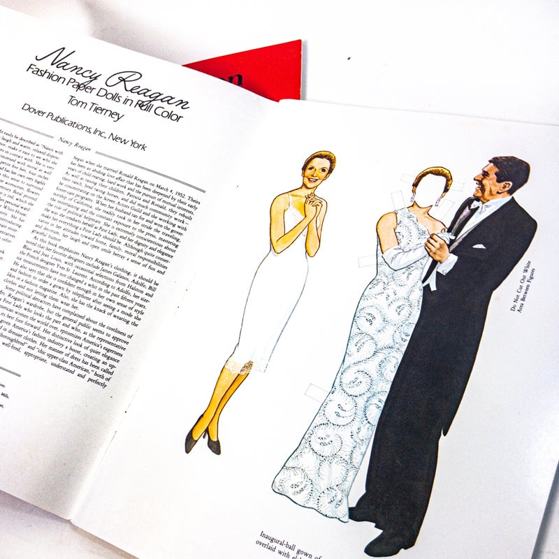 Nancy Reagan & Ronald Reagan Fashion Paper Dolls