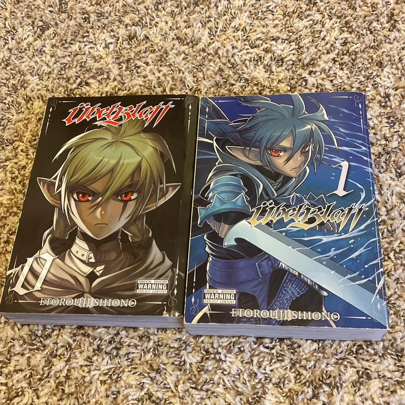 Ubel Blatt manga lot --- vol 0 and 1