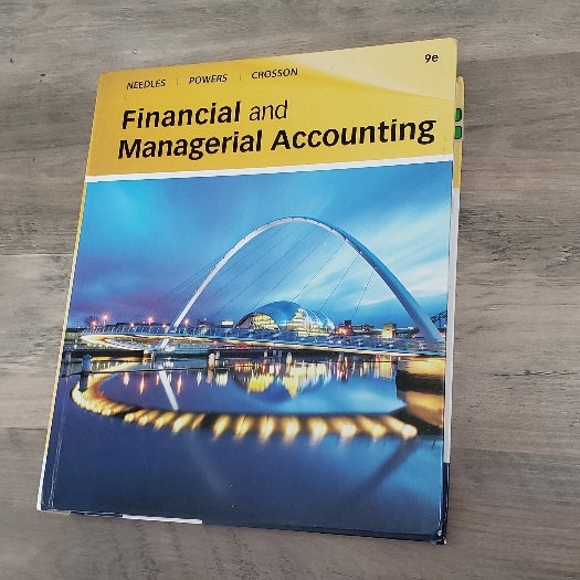 Financial and Managerial Accounting