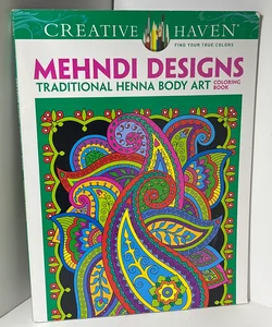 Creative Haven Mehndi Designs Coloring Book