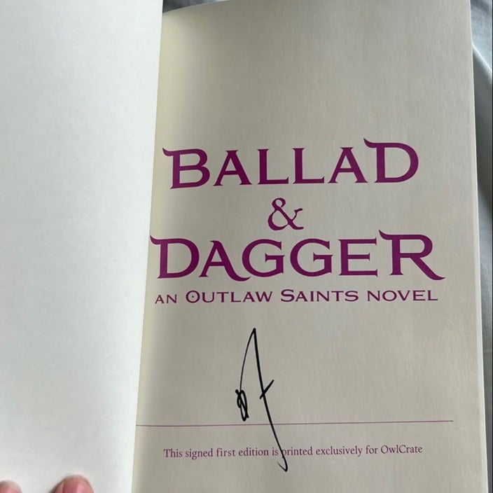Ballad & Dagger (Owlcrate edition )