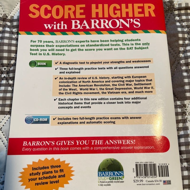 Barron's SAT Subject Test in U. S. History