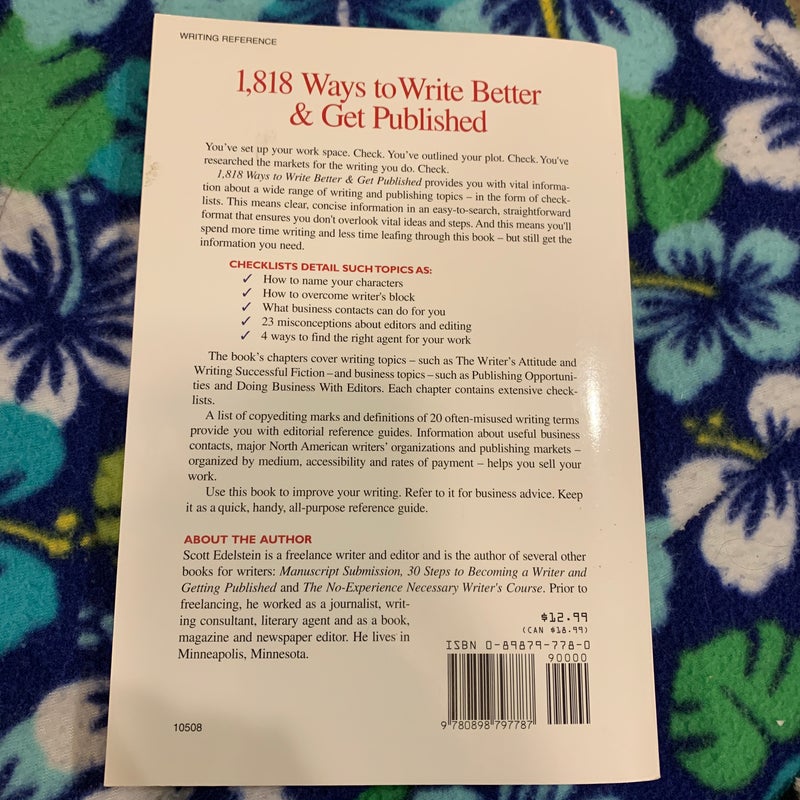 1818 Ways to Write Better and Get Published