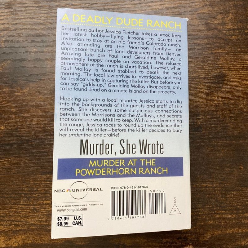 Murder, She Wrote: Murder at the Powderhorn Ranch