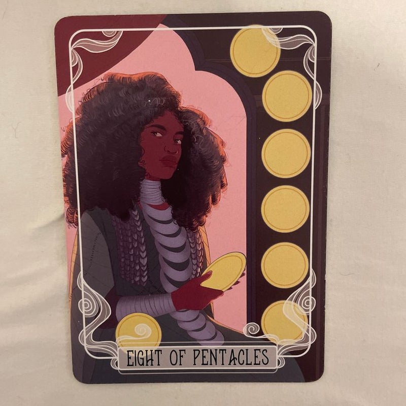 FAIRYLOOT TAROT CARDS EIGHT OF PENTACLES AND SEVEN OF PENTACLES