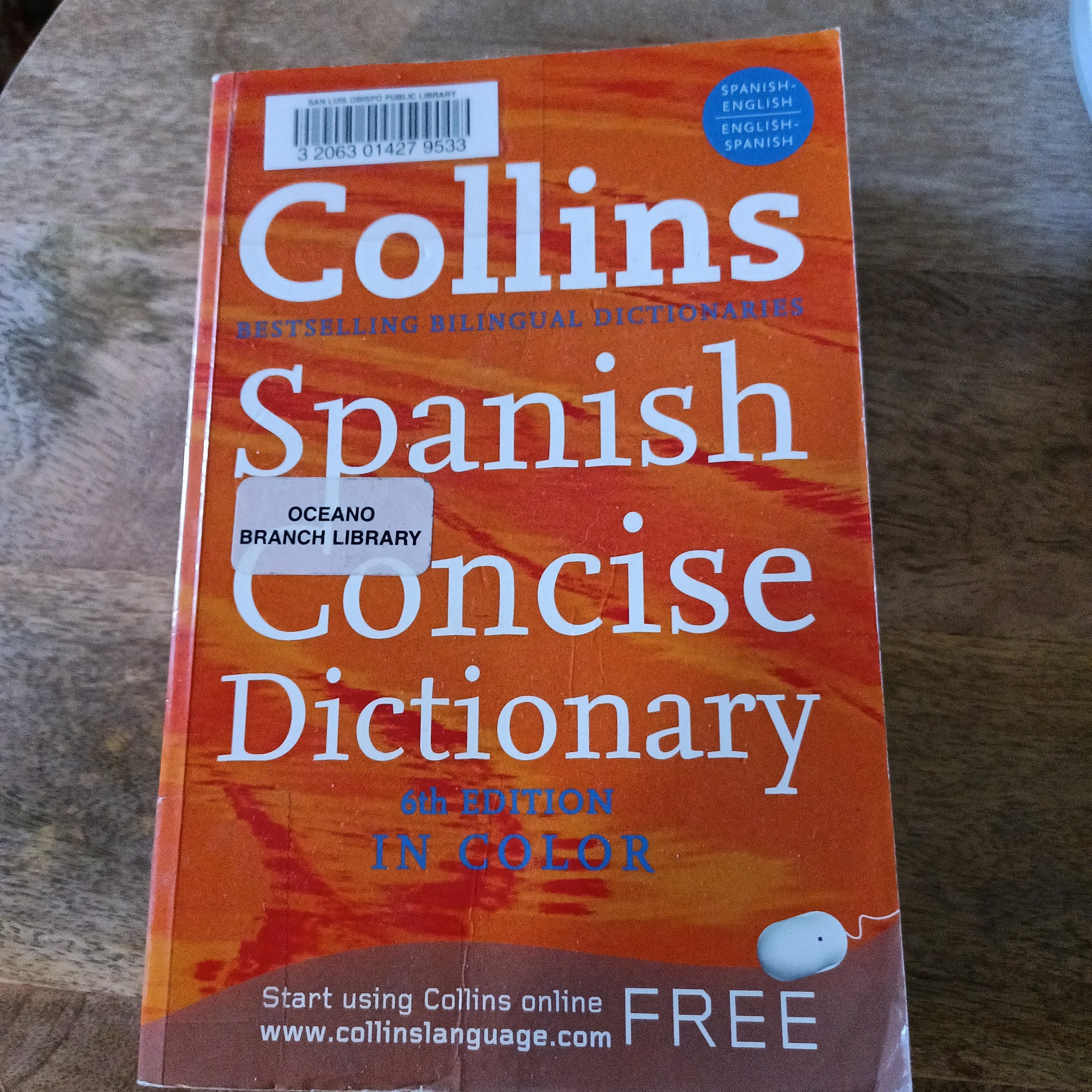 Ltd.,　6th　Collins　HarperCollins　Concise　HarperCollins　Dictionary,　Paperback　Edition　Spanish　Publishers　by　Pangobooks