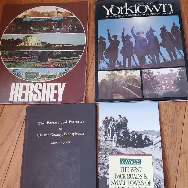 Vintage lot of Pa And New England Travel Books