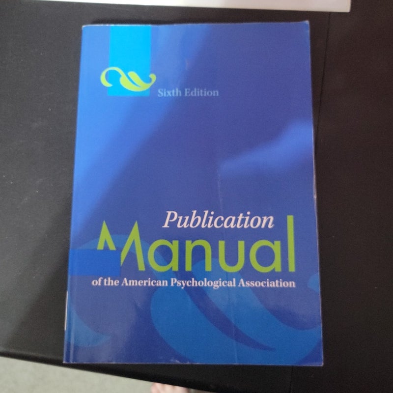 Publication Manual of the American Psychological Association ⚠️