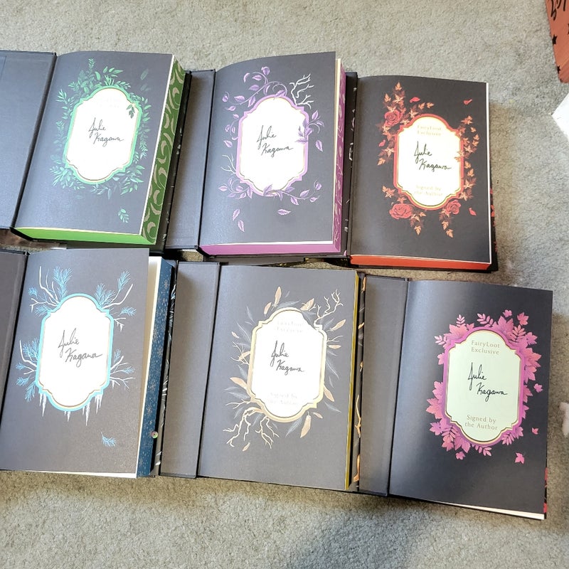 Fairyloot The Iron Fey complete Set SIGNED