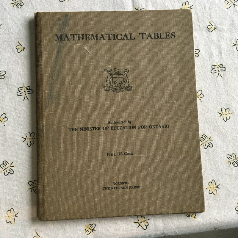 mathematical tables