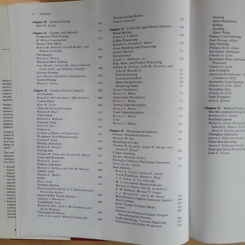 Air Pollution Engineering Manual