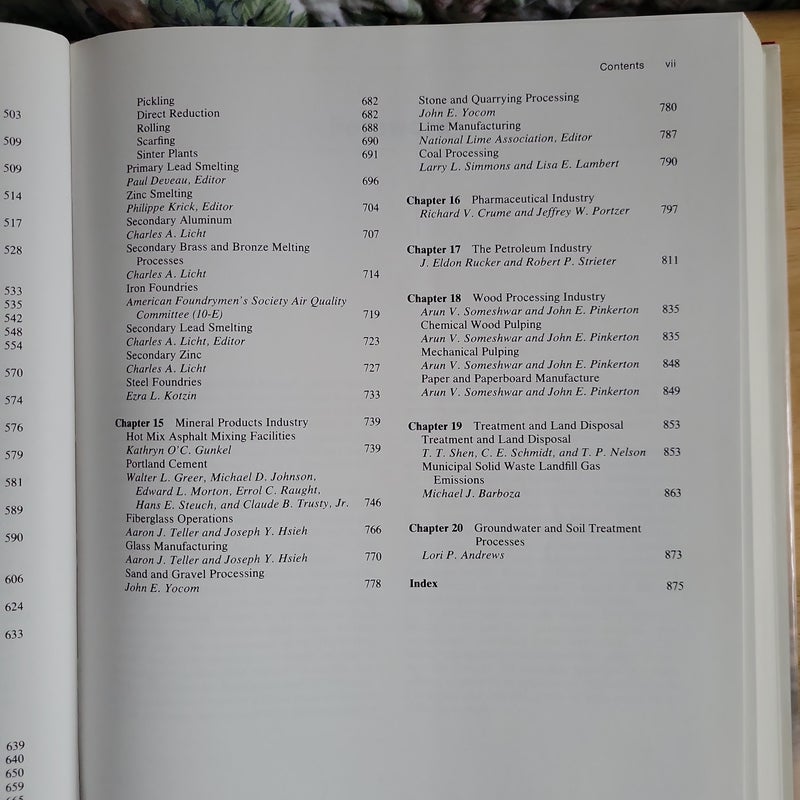 Air Pollution Engineering Manual