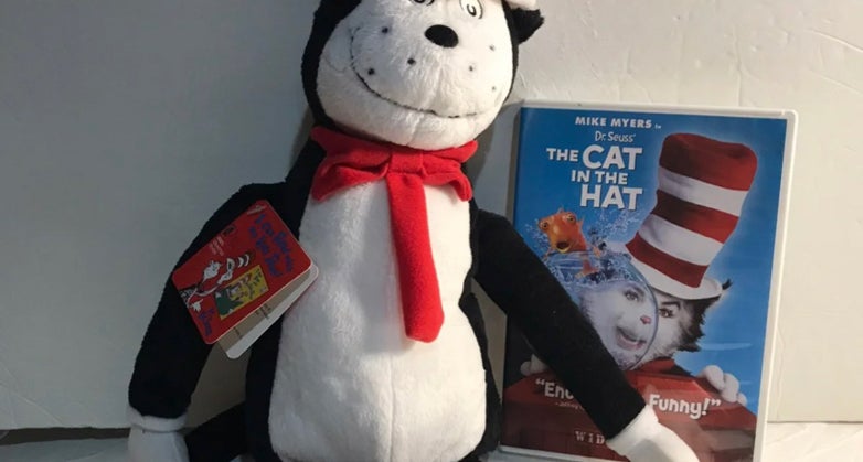 The Cat and the hat dvd plush by Dr.Seuss Hardcover Pangobooks