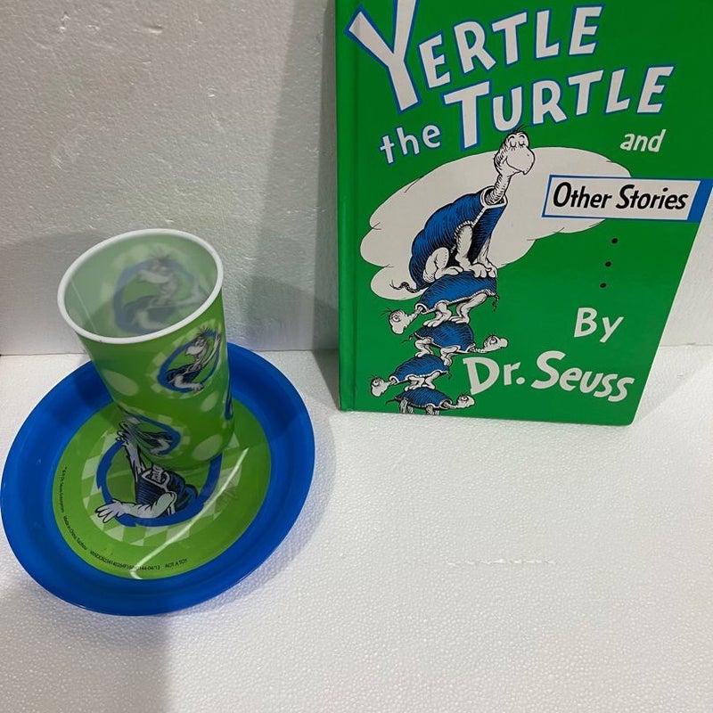 Yertle the Turtle book ,cup and plate sets 