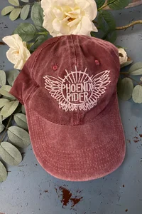 Crown of Feathers Phoenix Rider baseball hat (Owlcrate)