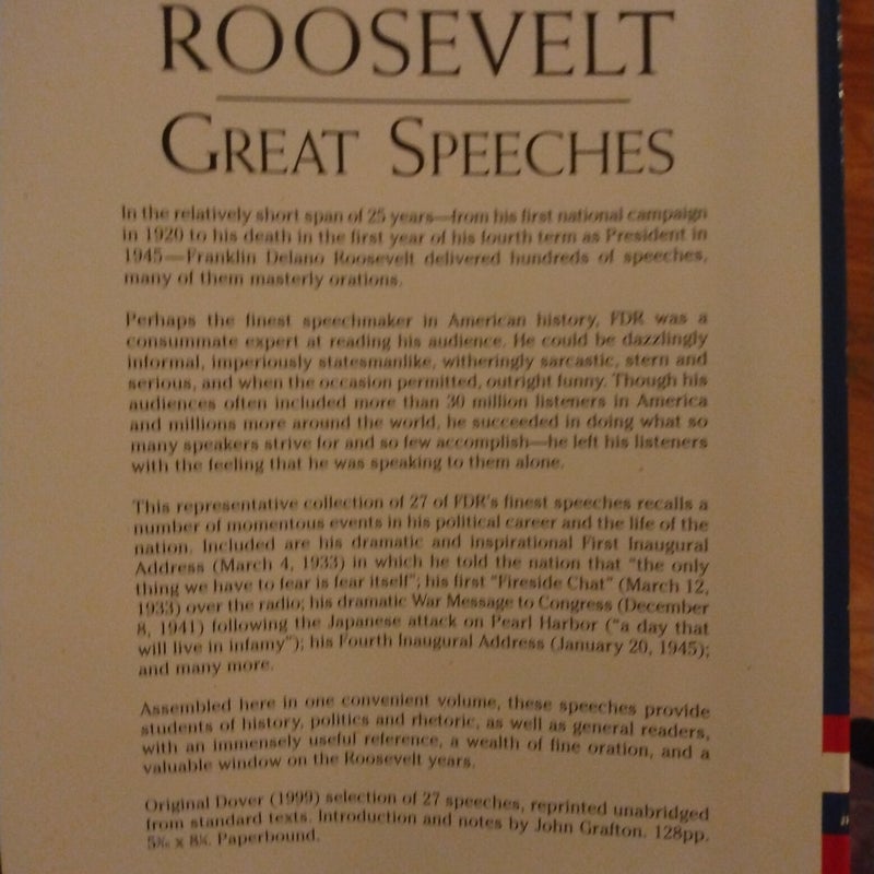 Great Speeches Franklin Roosevelt