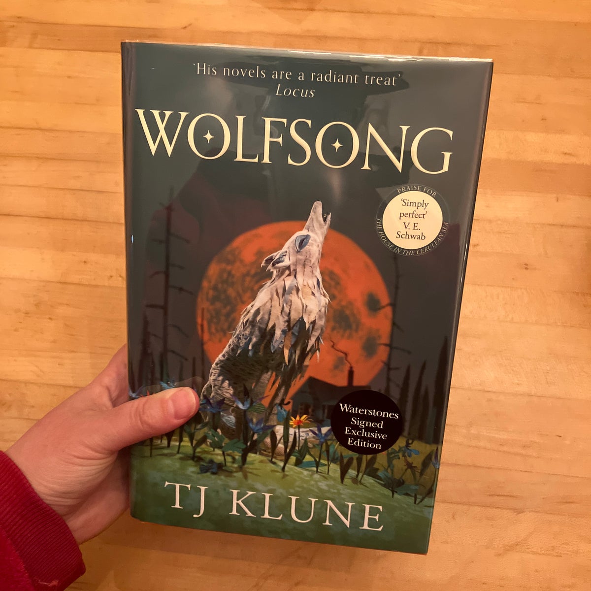 Signed retailer Waterstones wolf song! TJ Klune