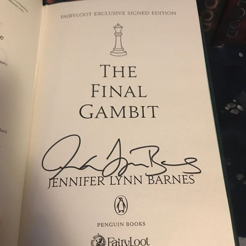 Fairyloot The Inheritance Games SIGNED by 2024 Jennifer Lynn Barnes