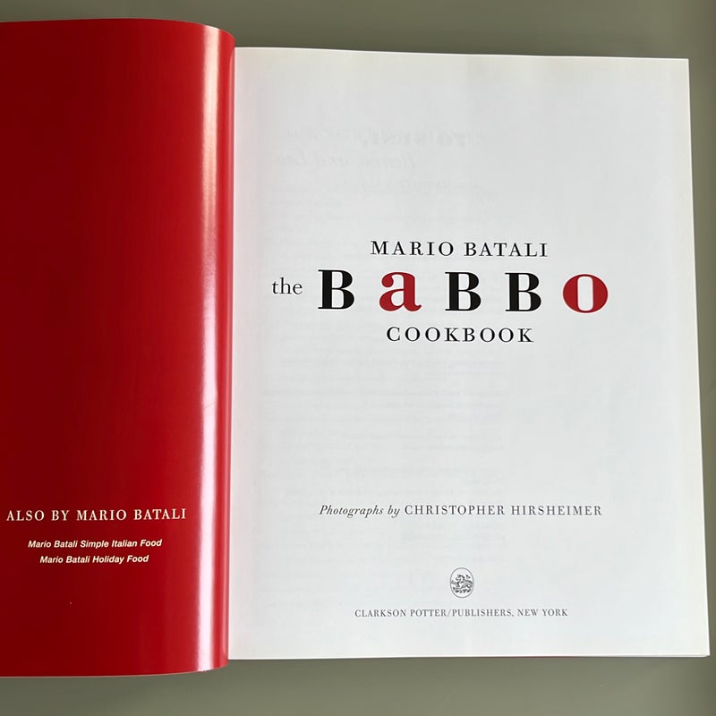 The Babbo Cookbook