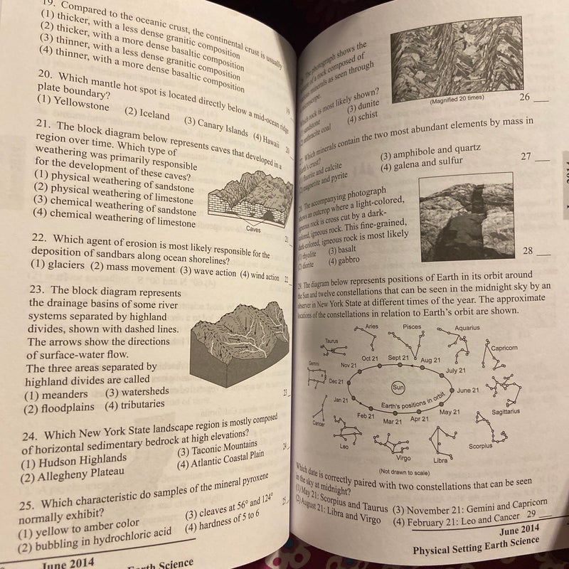 Physical Setting Regents Earth Science Practice Tests