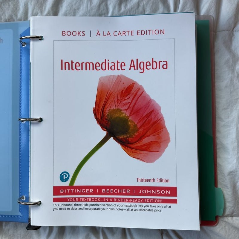 Intermediate Algebra, Books a la Carte Edition