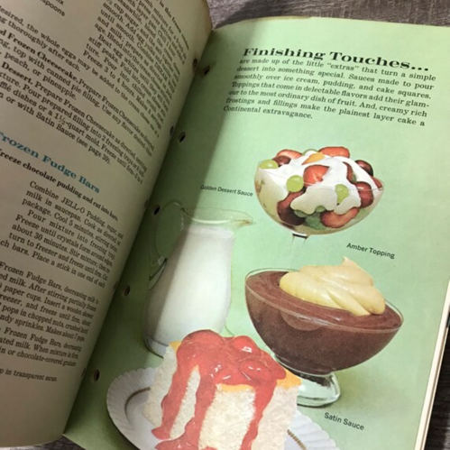 1963 Cookbook Sweet Moments Desserts