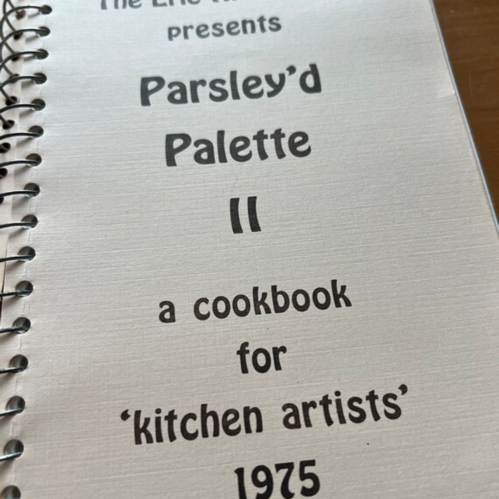 Erie Art Center cookbook Vintage 70’s
