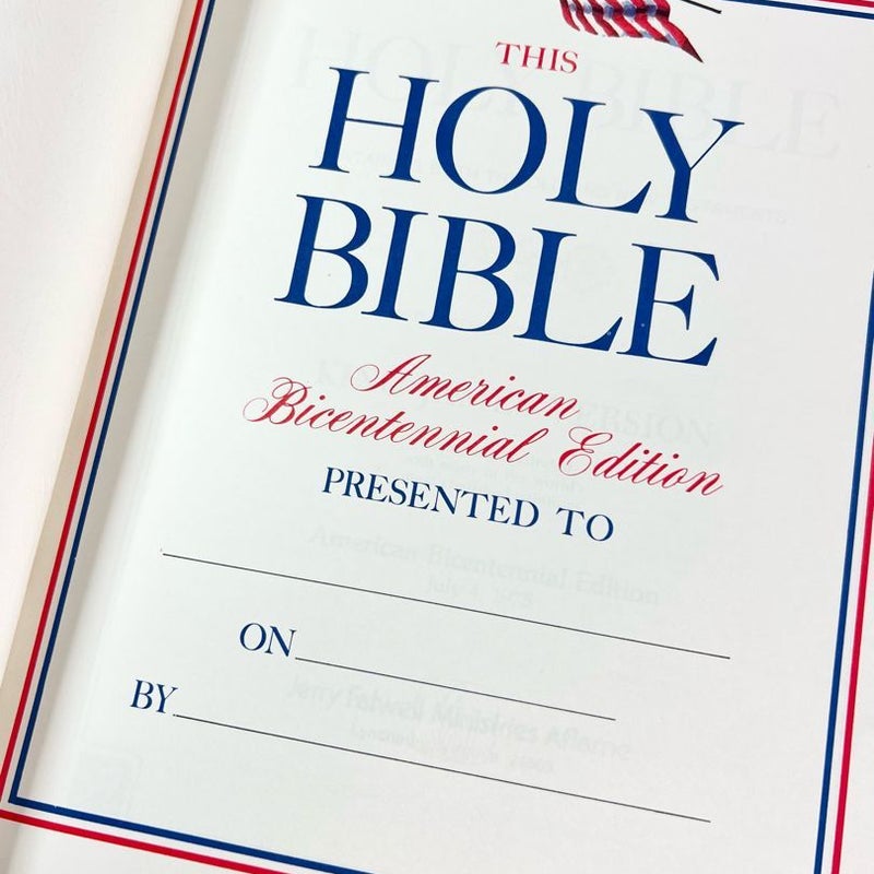 Vintage 1976 Bicentennial Bible 