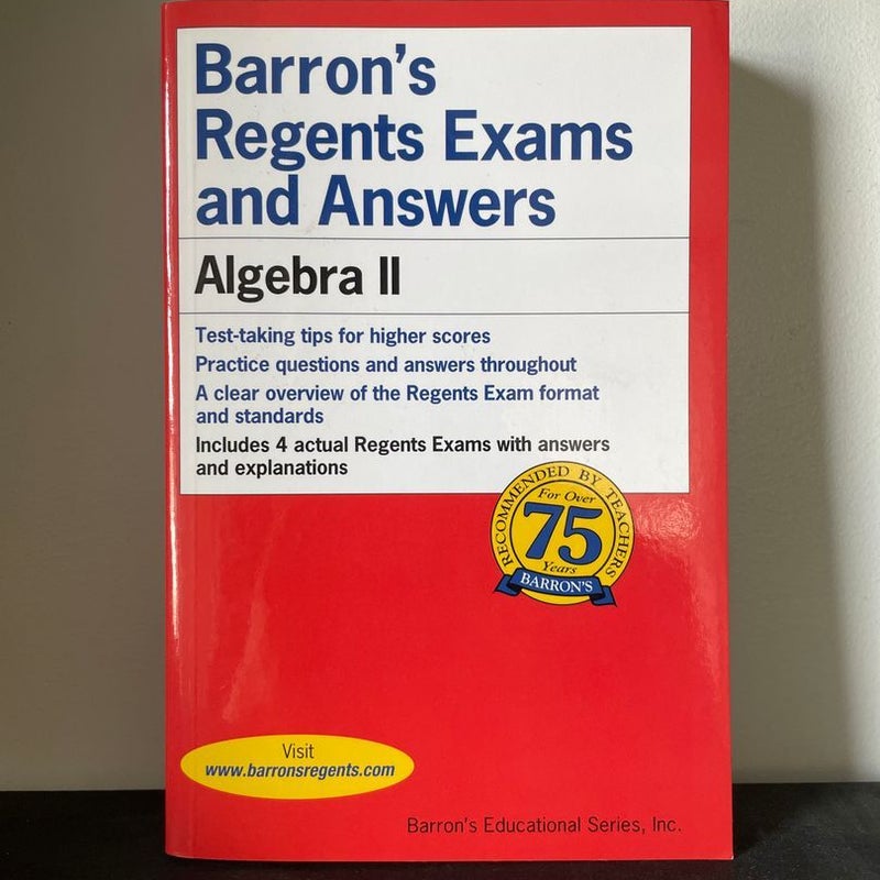 Barron's Regents Exams and Answers: Algebra II
