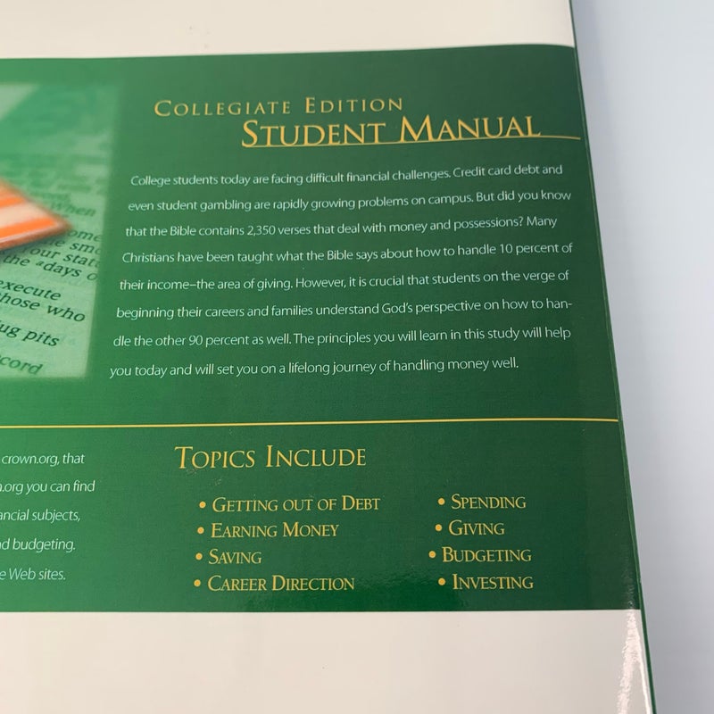 Biblical Financial Study (Crown Financial) Student Manual