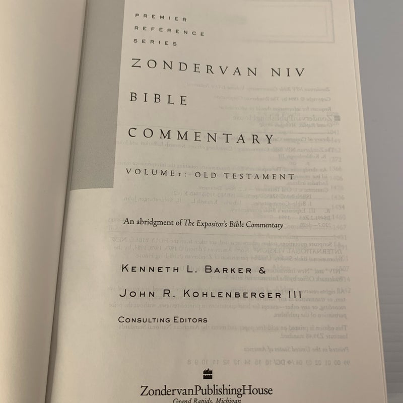Zondervan NIV Bible Commentary