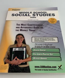 Praxis Middle School Social Studies 0089 Teacher Certification Study Guide Test Prep