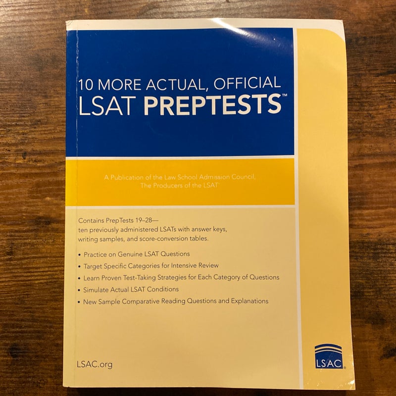 10 More, Actual Official LSAT PrepTests