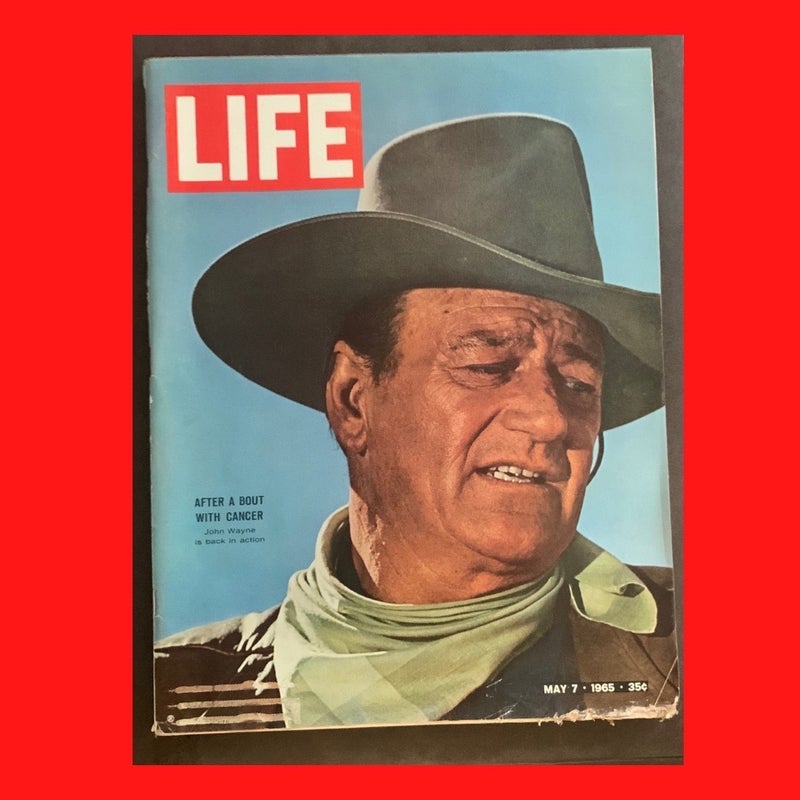 Life Magazine May 7, 1965 John Wayne After a Bout Cancer, Johnson, Roger Miller