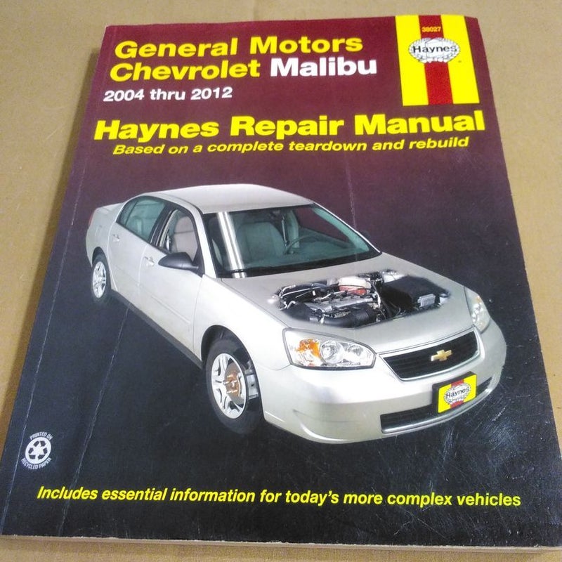 General Motors Chevrolet Malibu 2004 Thru 2012