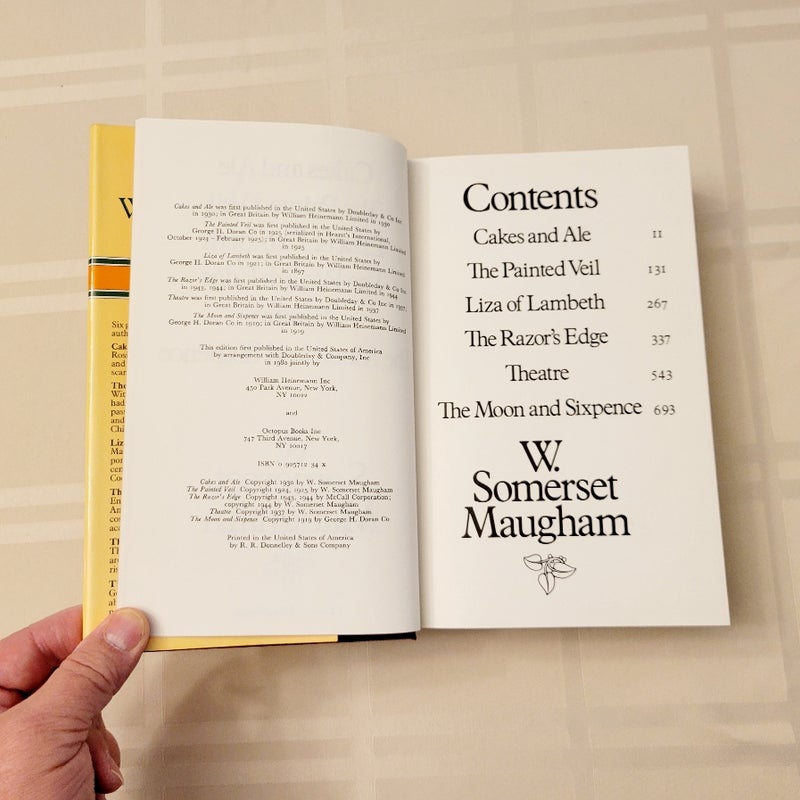 W. Somerset Maugham Omnibus: Cakes and Ale, The Painted Veil, Liza of Lambeth, The Razor's Edge,  Theatre, The Moon and Sixpence