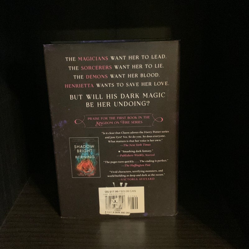 A Poison Dark and Drowning FIRST EDITION (Kingdom on Fire, Book Two)