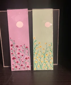 flower bookmark set