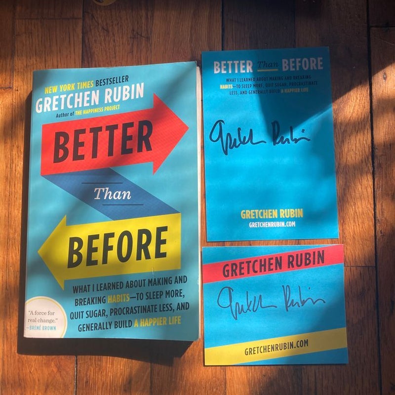 Better Than Before (signed book plates)