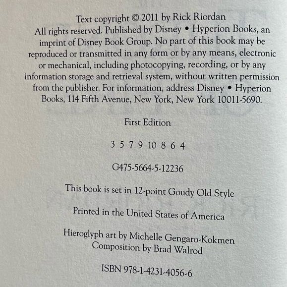 The Kane Chronicles by Rick Riordan - Complete Boxed Set Hardcover First Edition.