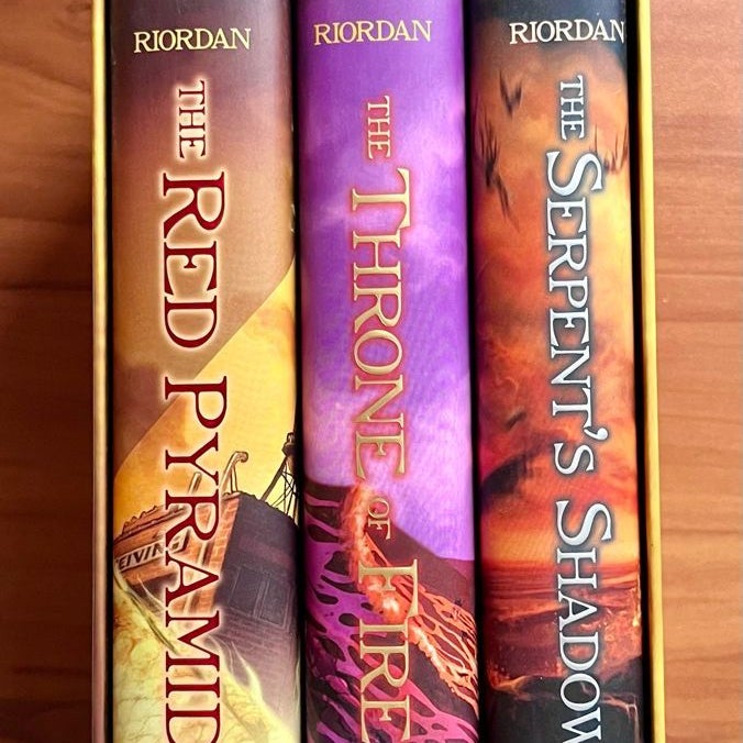 The Kane Chronicles by Rick Riordan - Complete Boxed Set Hardcover First Edition.