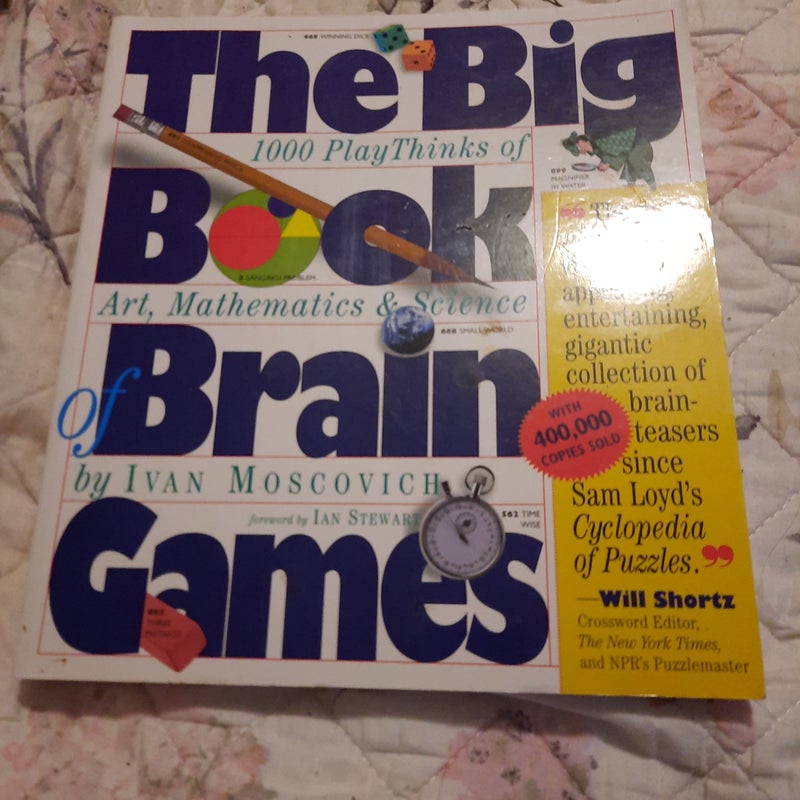 The Big Book of Brain Games: 1000 PlayThinks of A by Ivan