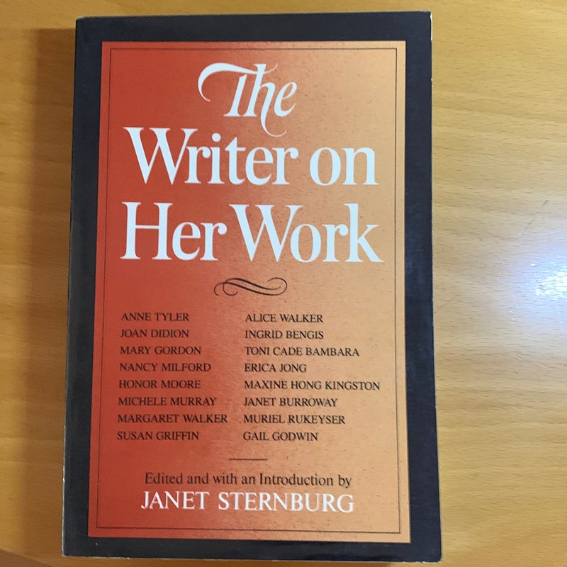 The Writer on Her Work