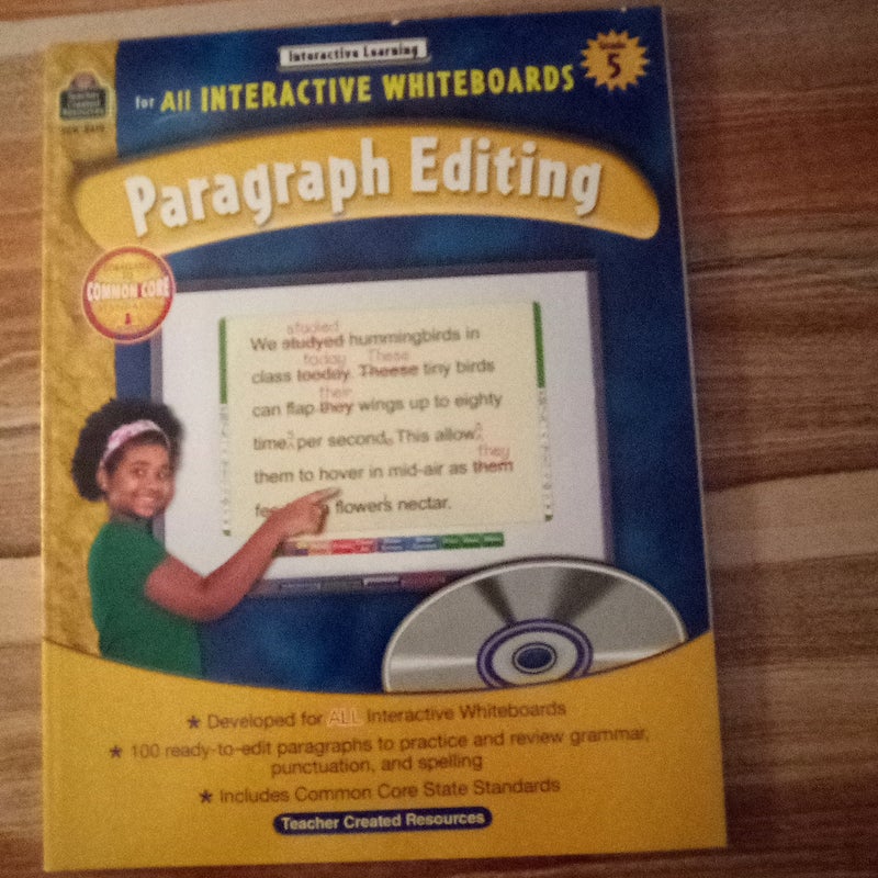Interactive Learning: Paragraph Editing Grd 5