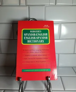 Websters Spanish-English English-Spanish Dictionary 
