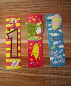 Dr.Seuss Bookmarks a Lot of 3